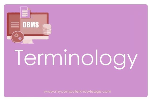 DBMS Terminology