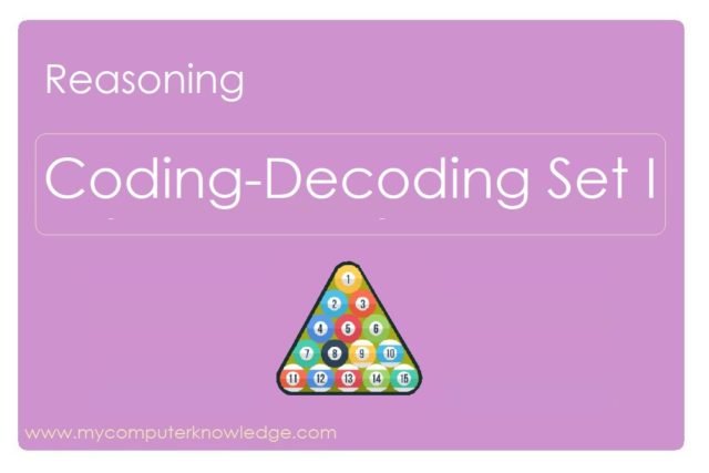 Reasoning-coding-decoding set I