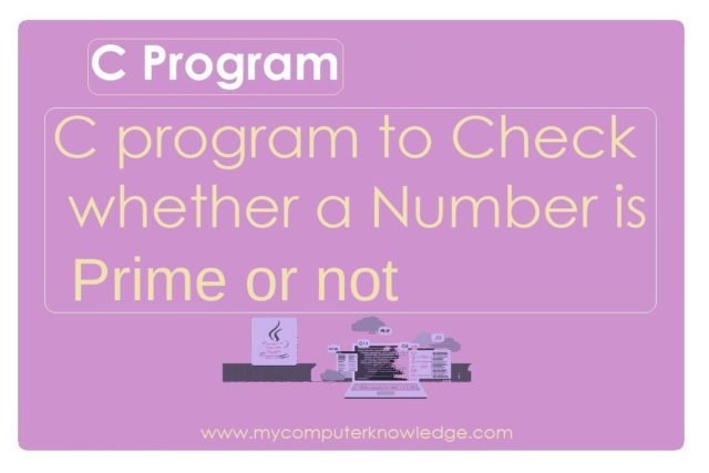 Prime Number program in C